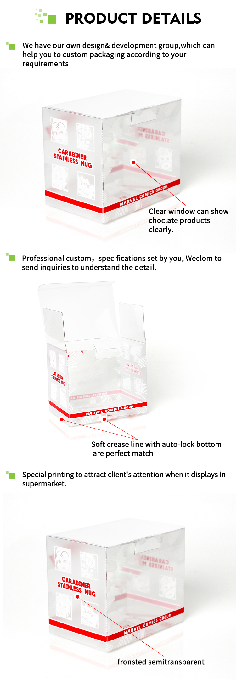  High Quality transparent plastic box