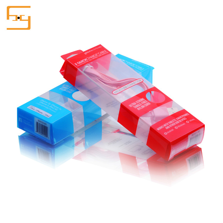 2019 New Customized Plastic Clear Blister For USB Cable Packaging Box