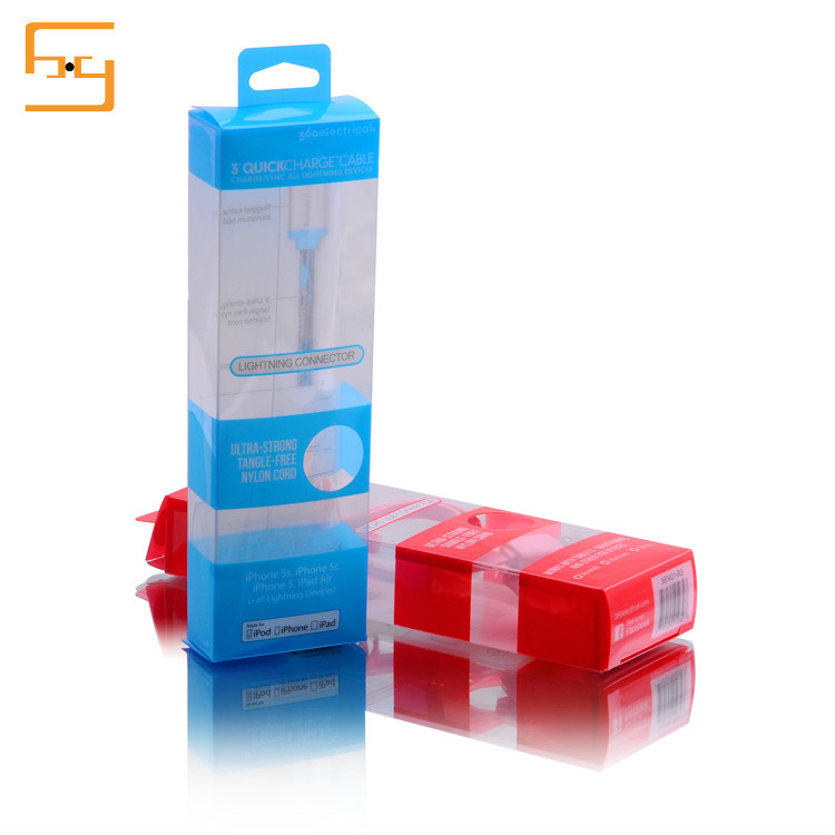 2019 New Customized Plastic Clear Blister For USB Cable Packaging Box 3