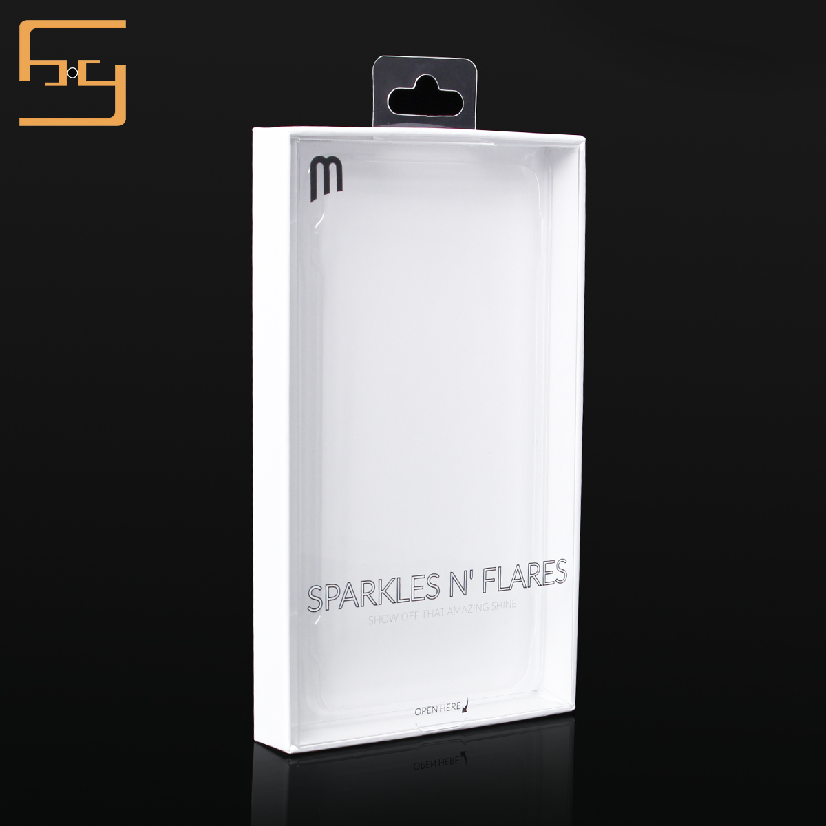 Custom transparent plastic packaging box wholesale for cell phone accessories 3