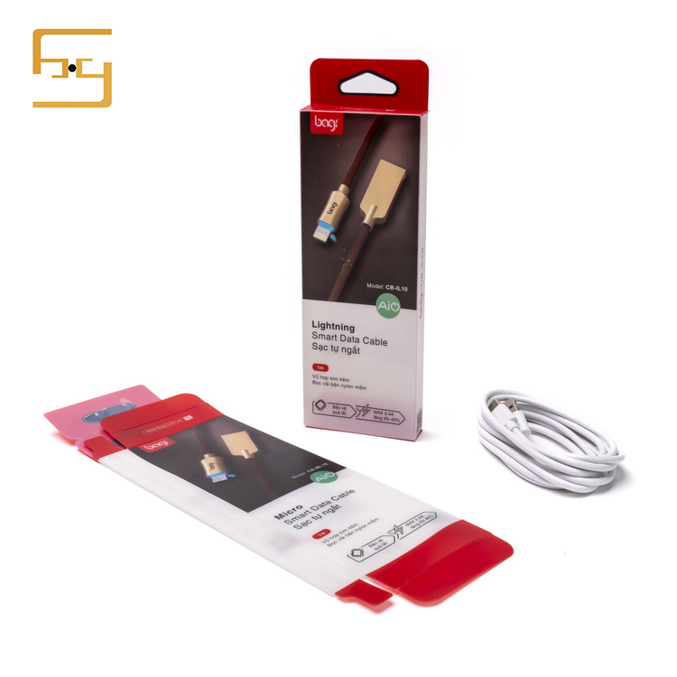 Usb cable packaging with cardboard usb flash drive box