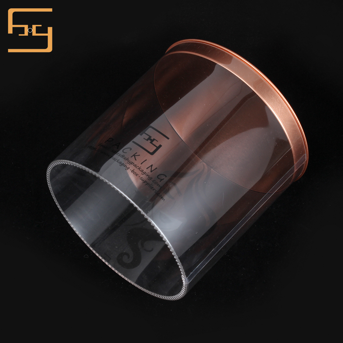 Custom High Quality Clear Plastic Box Packaging Round Cylinder PET Tube With Lids 2