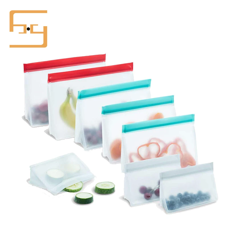 Factory Price Reusable Silicone Bags Reusable Storage Bags