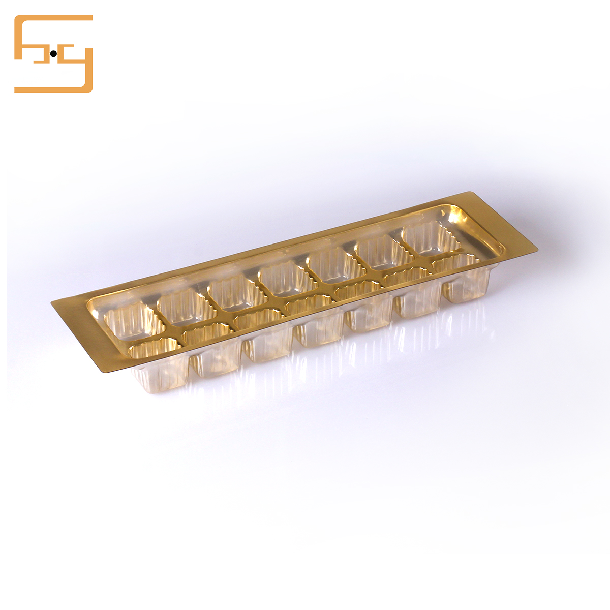 Custom Gold Plastic Blister Tray Packaging Chocolate Inside Tray 5