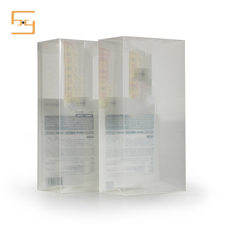 Wholesale Environmental Transparent Mask Folding Plastic Packaging Box 3