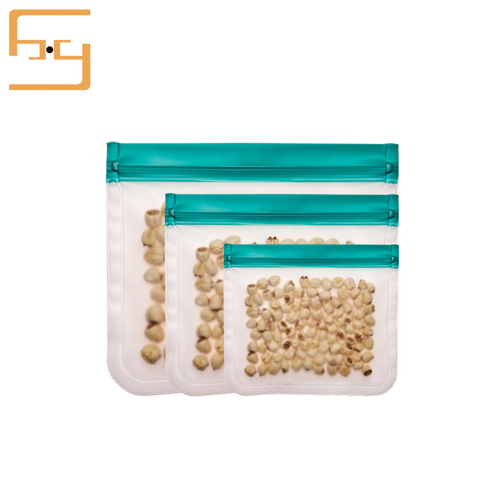 Seal Reusable PEVA Storage Bags ideal For Food Snacks PEVA Sandwich Snacks Storage Bags 9