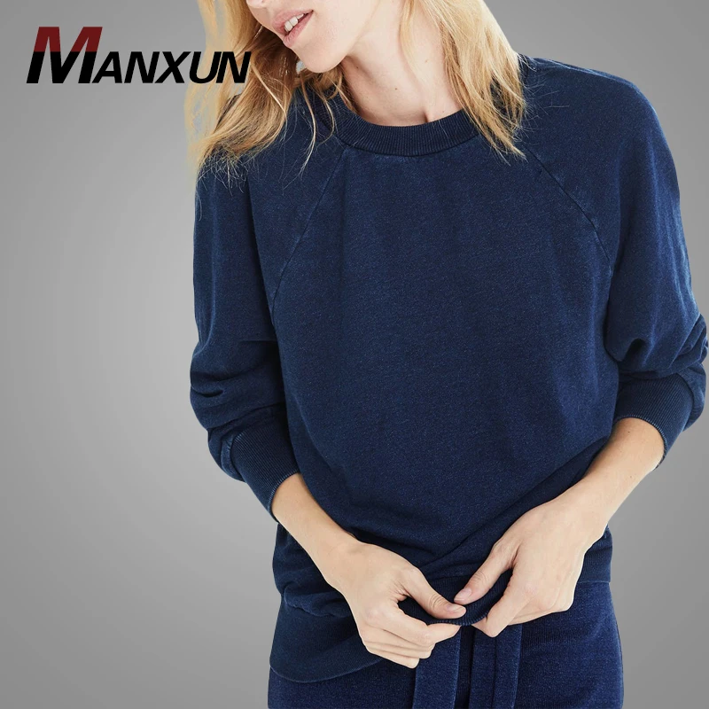 Latest Design Women Classic Athletic Sweatshirts 100% Cotton Pullover Sweatshirt Autumn Hoodies