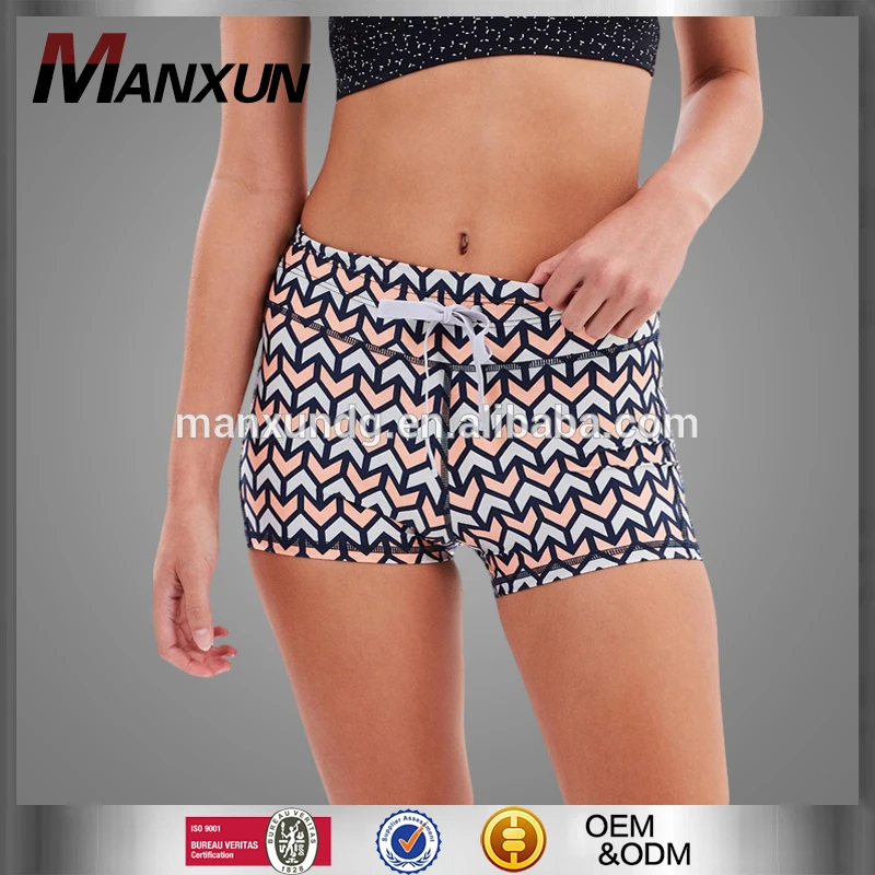 Custom Fat Woman Pants Beach Volleyball Shorts Lycra Sportswear Made In China
