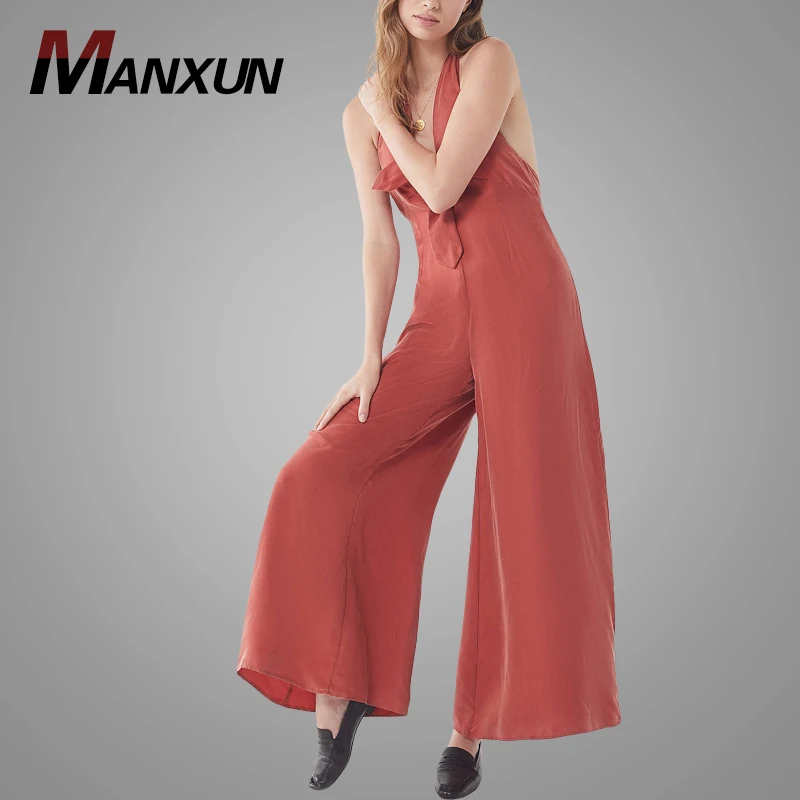 Latest Design Jumpsuits Women 2018 Custom PInk Sexy Women Rompers Jumpsuits Ladies Hot Sell