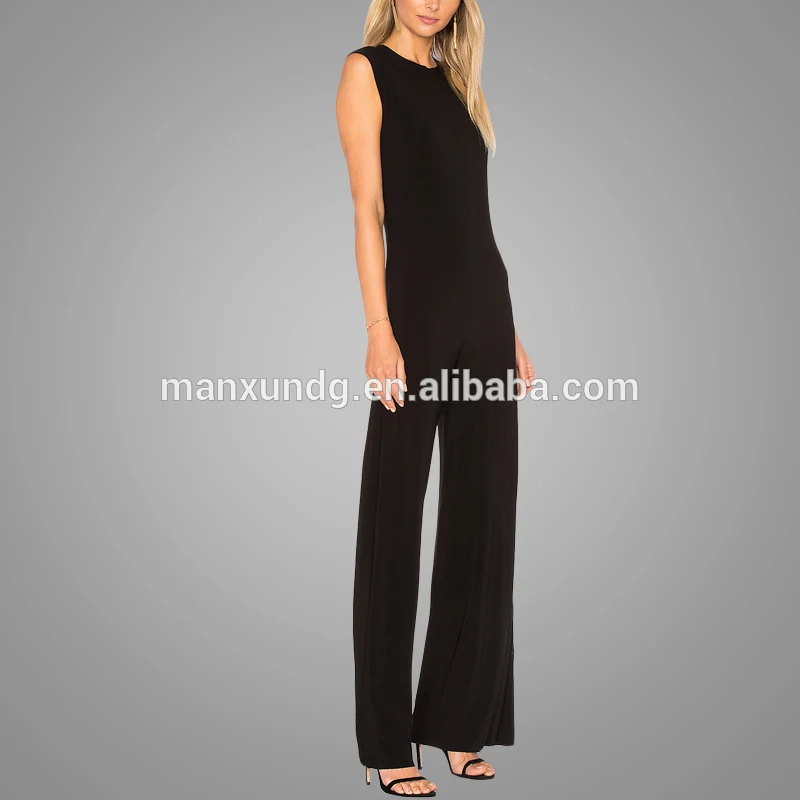 Wholesale Hot Sell Sleeveless Back Zipper Jumpsuit Rompers Womens Custom Fashion Jumpsuits Women 2018 3