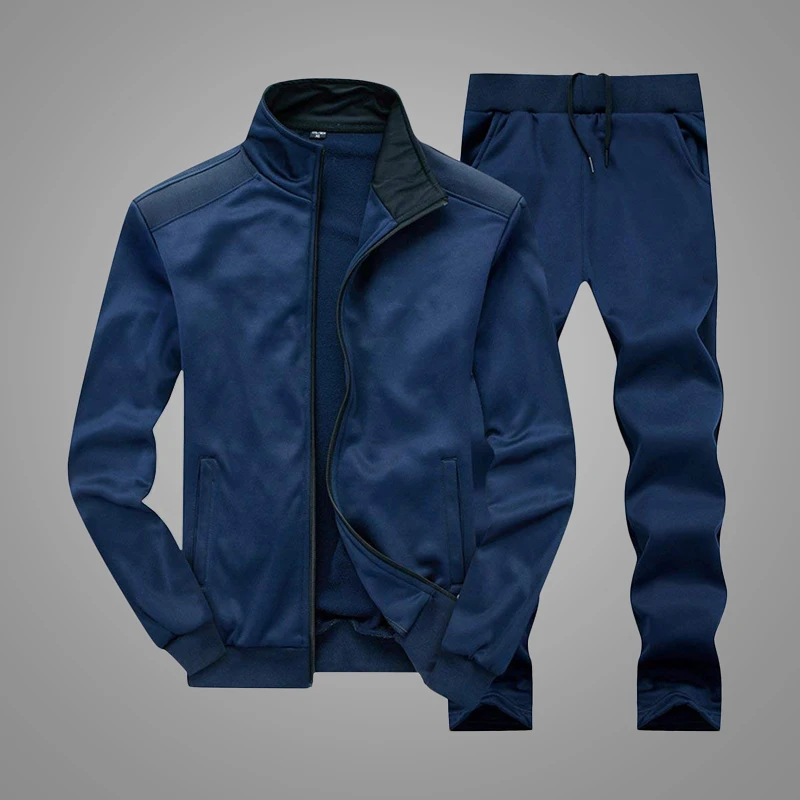 Latest Design Casual Fitted Fleece Tracksuit for Men Custom Blank Joggers Tracksuit Men 3