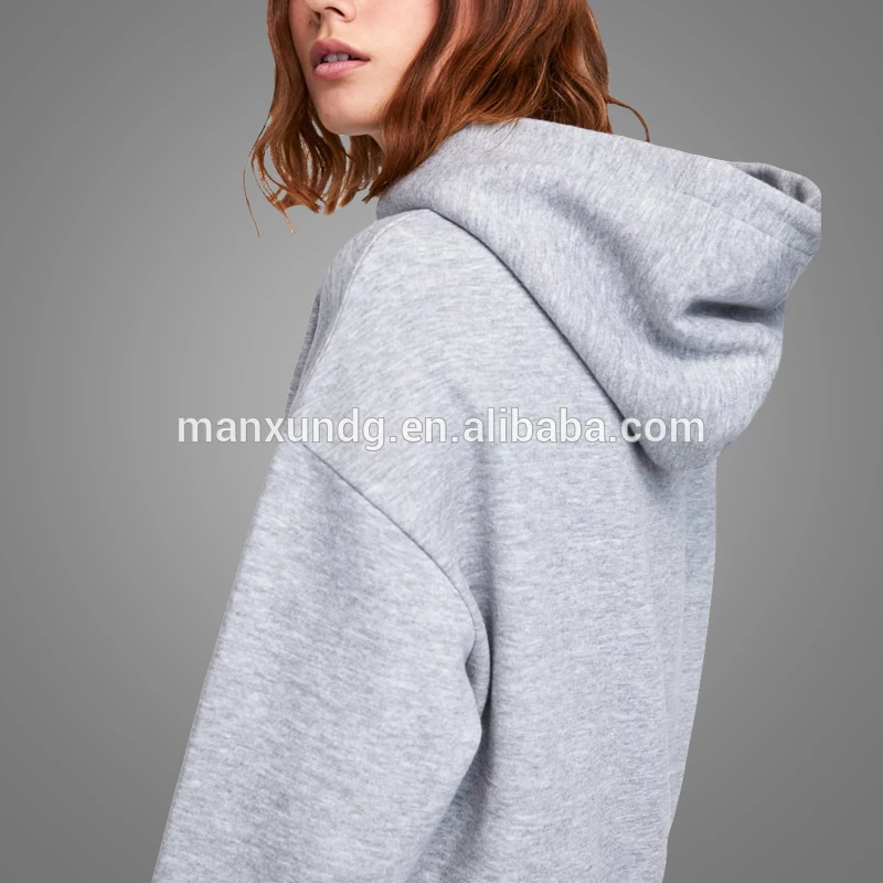 2018 Custom Logo Streetwear Wholesale Women Plain Cropped Top Hooded Sweatshirt Gymshark 3
