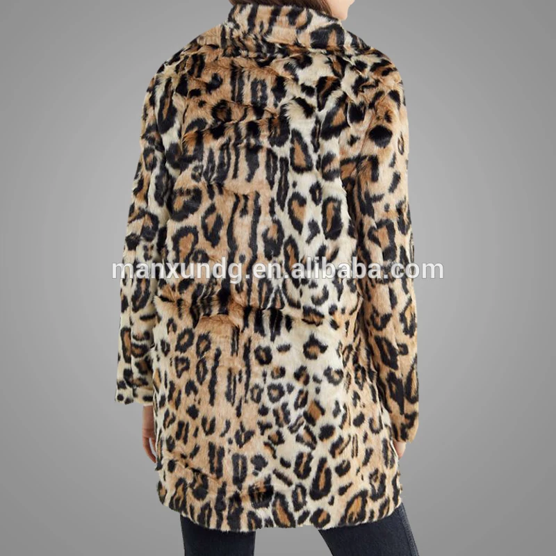  High Quality long faux fur coats women 5