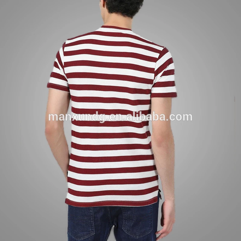  High Quality men short sleeve stripe tight t shirt 3