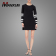 Fast-Fashion-Knit-A-line-Dress-Contrasting