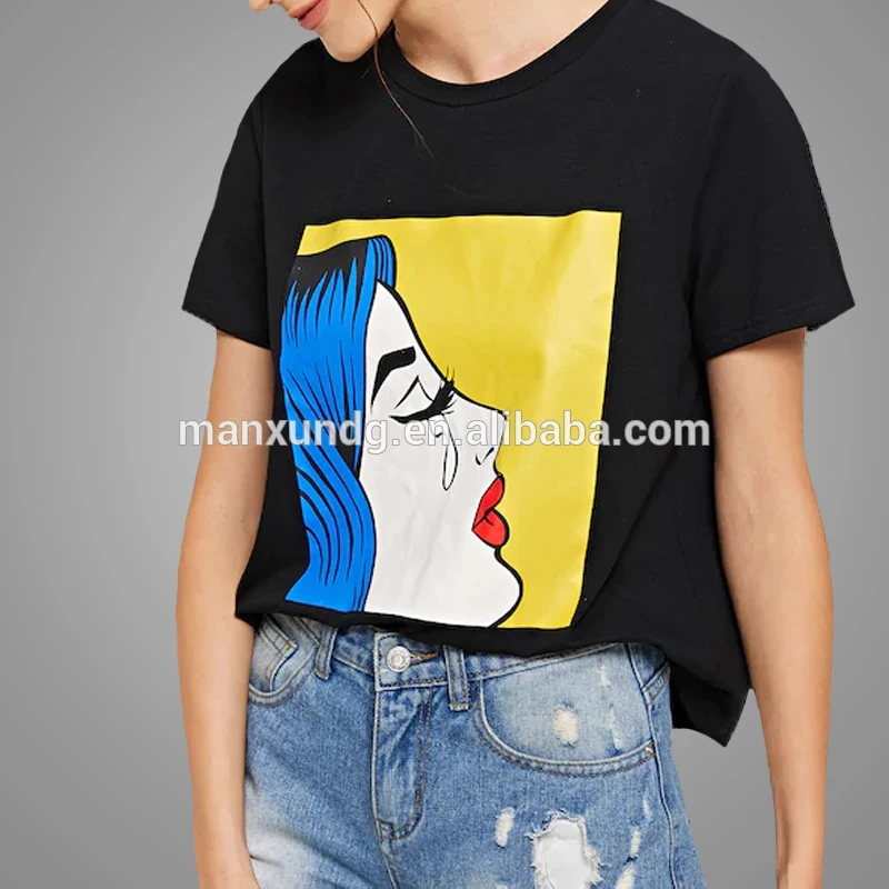 Wholesale Clothing Dry Fit 100% Cotton Sports tshirt New Model Figure Print Custom Tee Shirts For Women