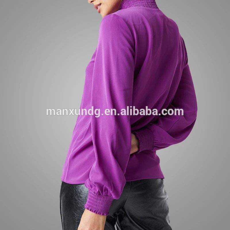 ladies office blouse shirt ManXun1812272001 Details 5