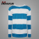 Casual-Blue-and-White-Stripe-O-neck