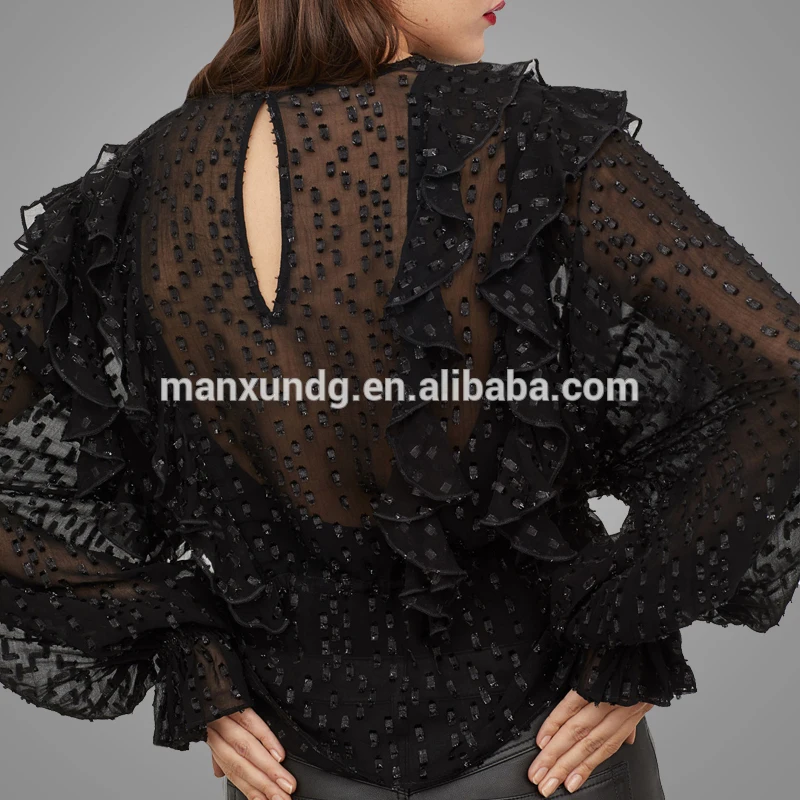  High Quality ladies long sleeve blouses 7