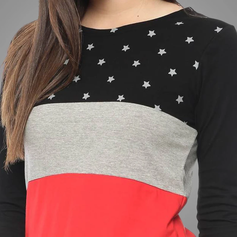 woman autumn cotton t-shirt MX201810051210D Details 3