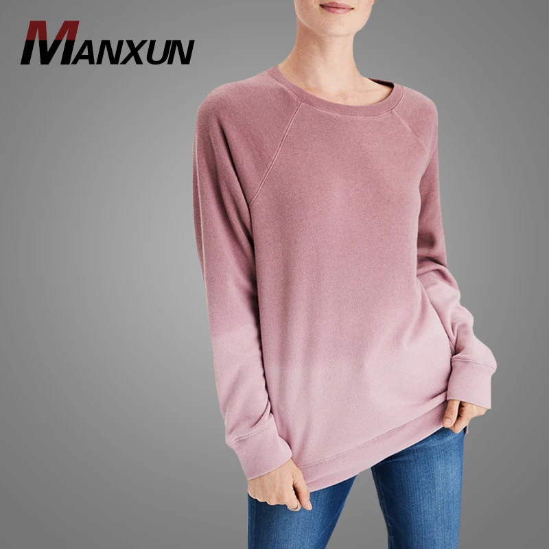 Spring Custom Casual Women Clothing Soft Cotton Sweatshirt New Premium Crewneck Blouse