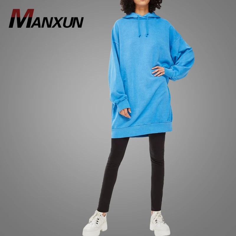 2018 Top Fashion French Terry Long Line Hoodies Double Hooded Sweatshirts Boys Style Sweatshirts