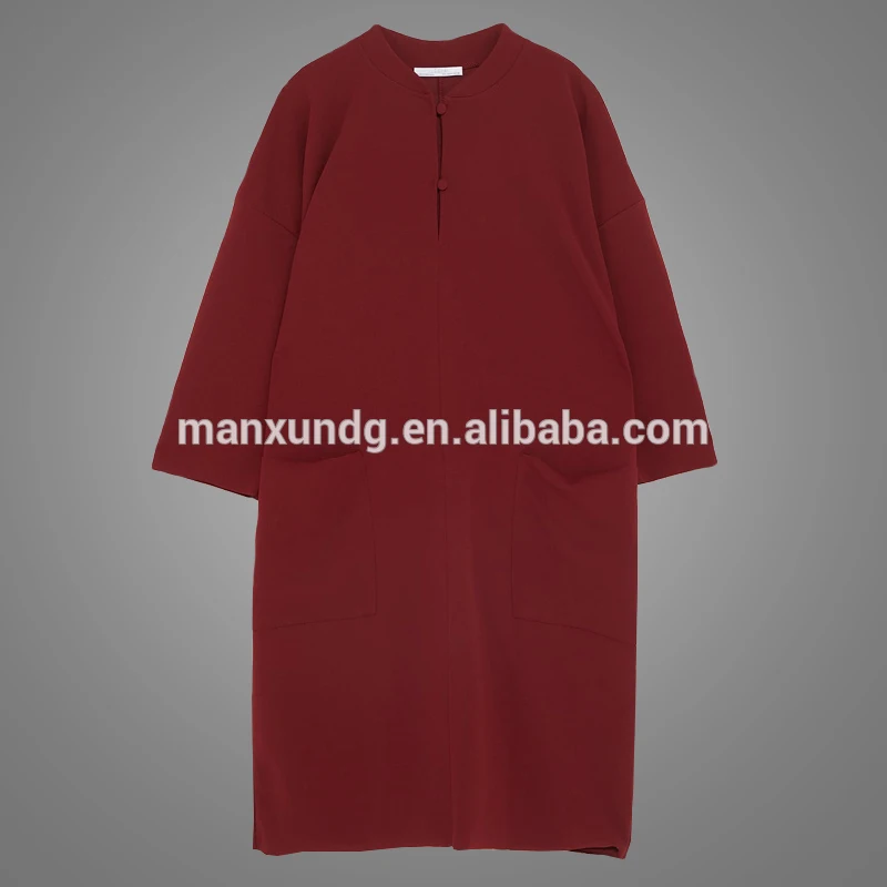  High Quality Chinese Mandarin Collar Tuxedo Shirt Dress 5