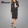 High-Quality-Black-Elegant-Stretch-Crepe-Faux