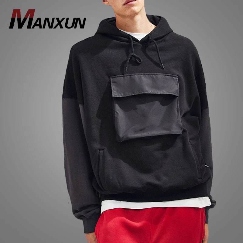 Hot Selling High Quality Custom Plain Black Streetwear Sweatshirt Oversized xxxl Blank Gym Hoody Wholesale