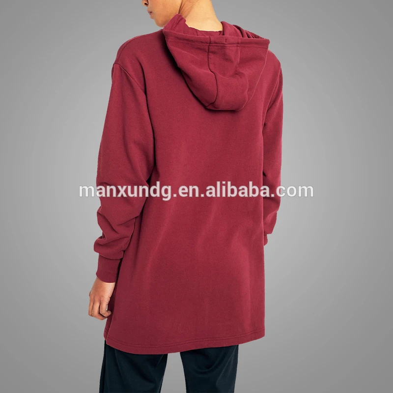 Latest Design Longline Sweatshirt Hoodies Fleece Pullover Hoodie Dress For Women 5