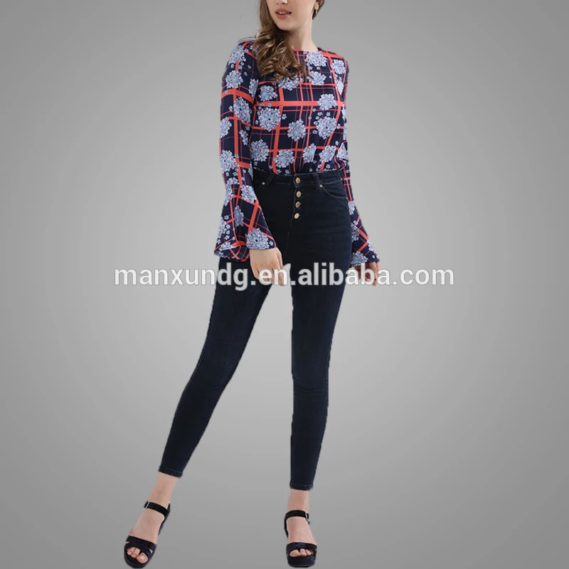  High Quality simple design lady blouse 7