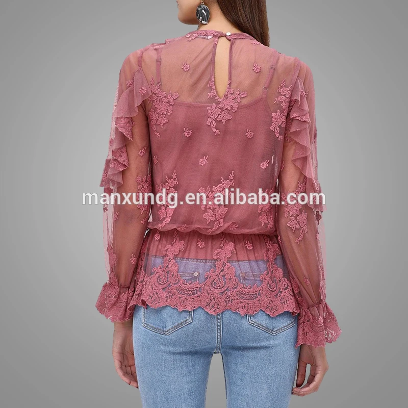  High Quality korean fashion long sleeves blouse 3