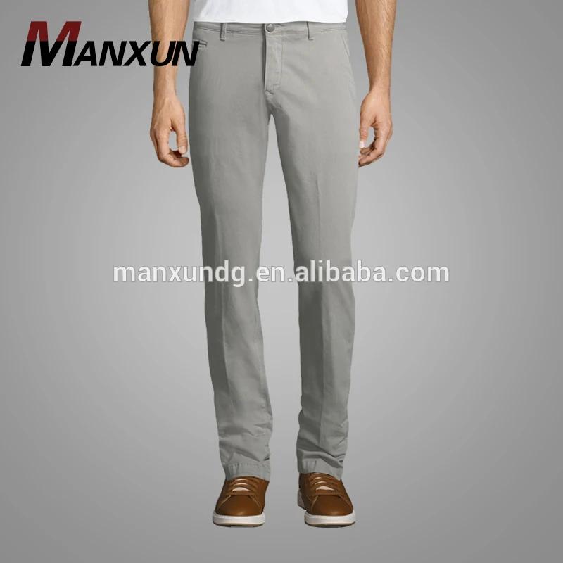 2018 Spring Hot Selling Man Clothes Stretch Men's Trousers Flat Front Chino Pants