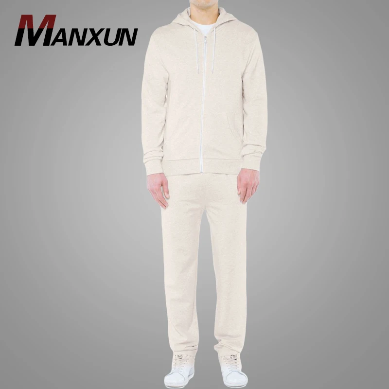 2018 Latest Design Hot Sale Blank Casual Men's Tracksuit Cheap Custom Sport Tracksuit Set