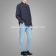 Dongguan-Wholesale-Navy-Checked-Gym-Cotton-Shirt