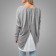Grey-Long-Sleeve-Button-Back-Patchwork-Tshirt