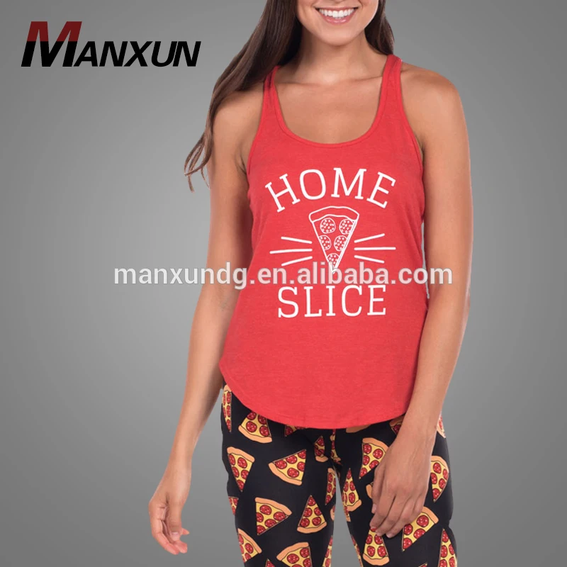 Wholesale Singlets Custom Gym Tank Top Logo Printing Sleeveless Shirts For Woman