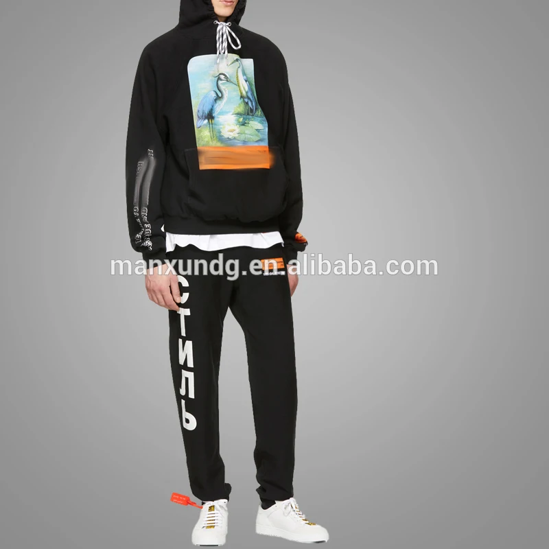 Custom Fleece Crop Top Hoodie Black Drawstring Hood Printing Hoodies For Men 3