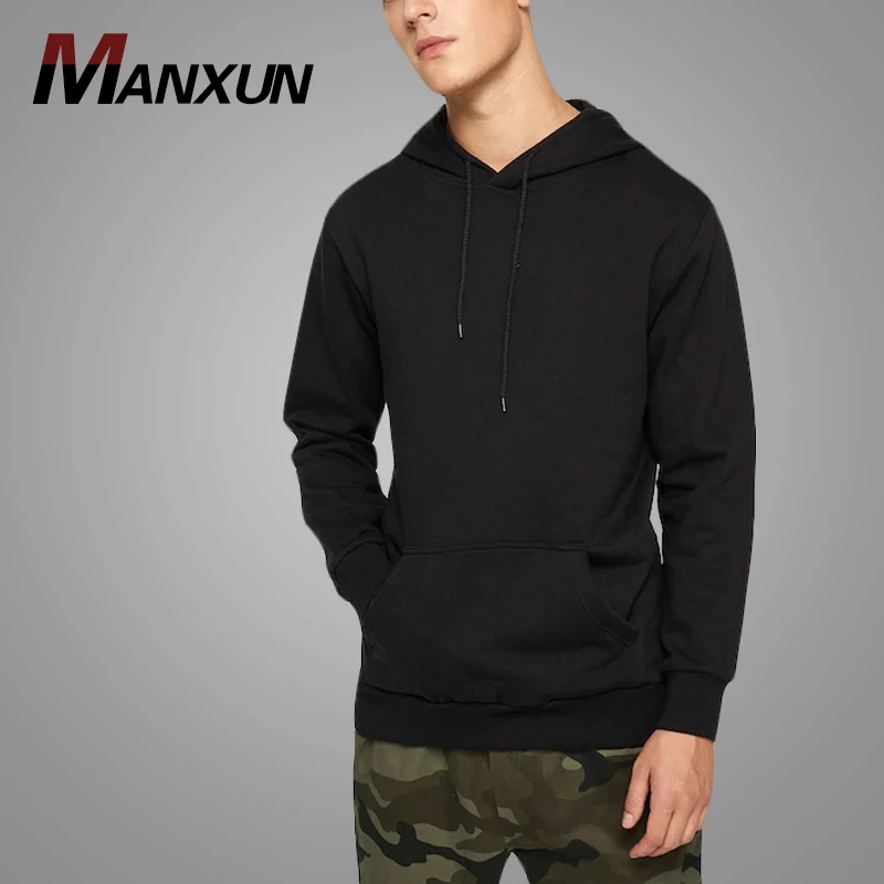 Latest Design Mens Hoodies Wholesale Pullover Hoodie With Middle Pocket Custom Plain Hoodie
