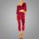 High-Quality-Velour-Girls-Crop-Top-Red