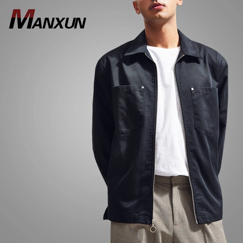 Latest Zip Over Shirt Mens Jacket Wholesale Custom Jackets Hot Sell High Quality Men Jacket