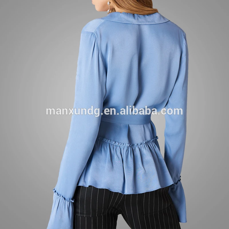 european fashion sexy deep v neck blouses ManXun1812271643 Details 5