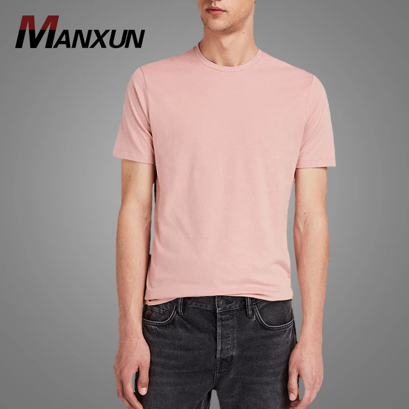 2018 Summer New Design Men Crewneck Blank T Shirt Custom High Quality Cotton Slim Fit Sports t Shirts