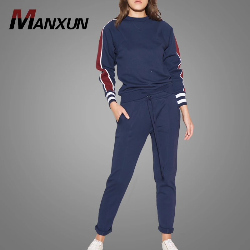 OEM Service Fashion Cotton Sport Tracksuit Hot Selling Hooded With Pants Casual Spring Women Clothing Online