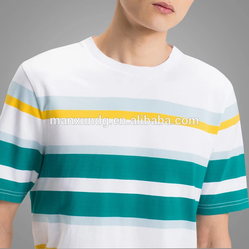 Wholesale Factory Price Men Dry Fit T Shirt Custom New Model High Quality Stripe t-shirt  Men 3