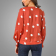 Wholesale-Red-With-White-Polka-Wrap-Blouse