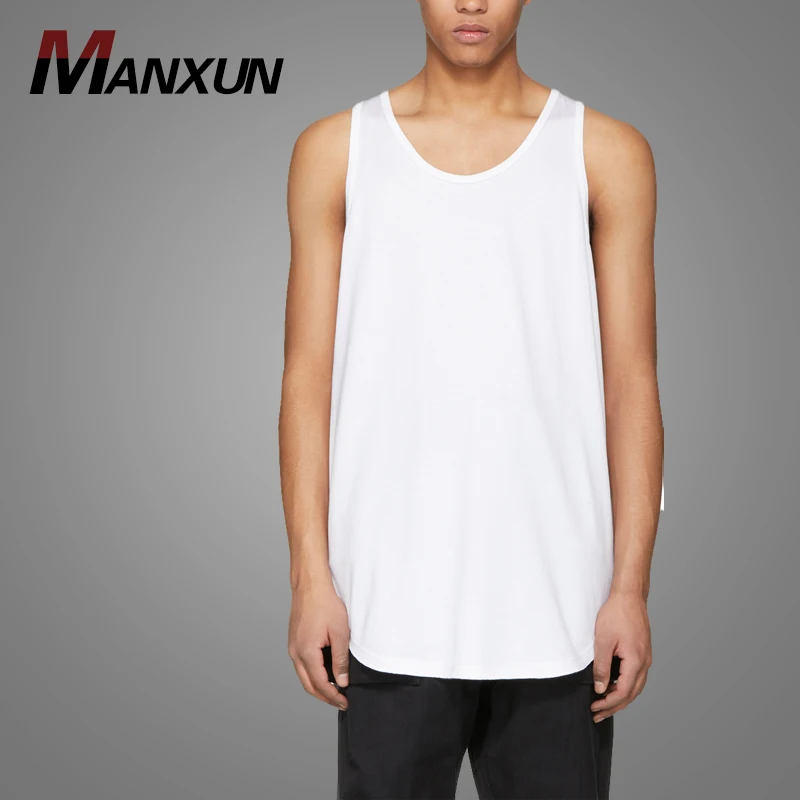 High Quality Sleeveless Cotton White Tank Top Vest For Men 2018