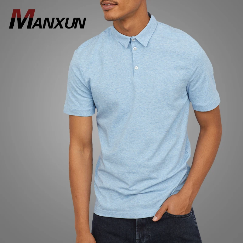 Wholesale Custom Design Men Short Sleeve Polo Shirts Fitness Blank 100% Cotton Polo t-shirt