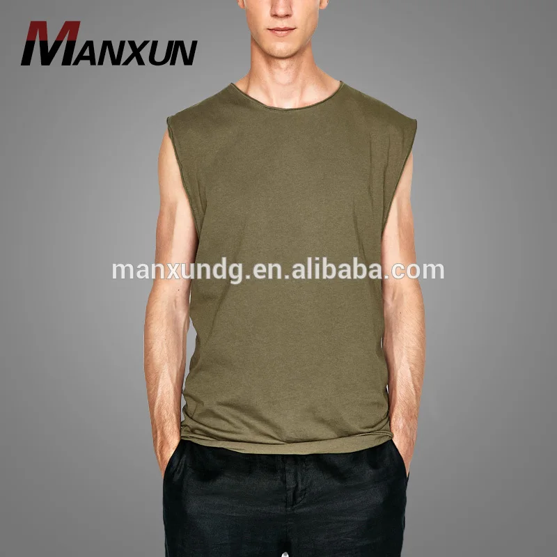 2018 Mens Vest Cotton Alibaba Online Shopping Sleeveless Top Blank Oversized Tshirt Wholesale Men