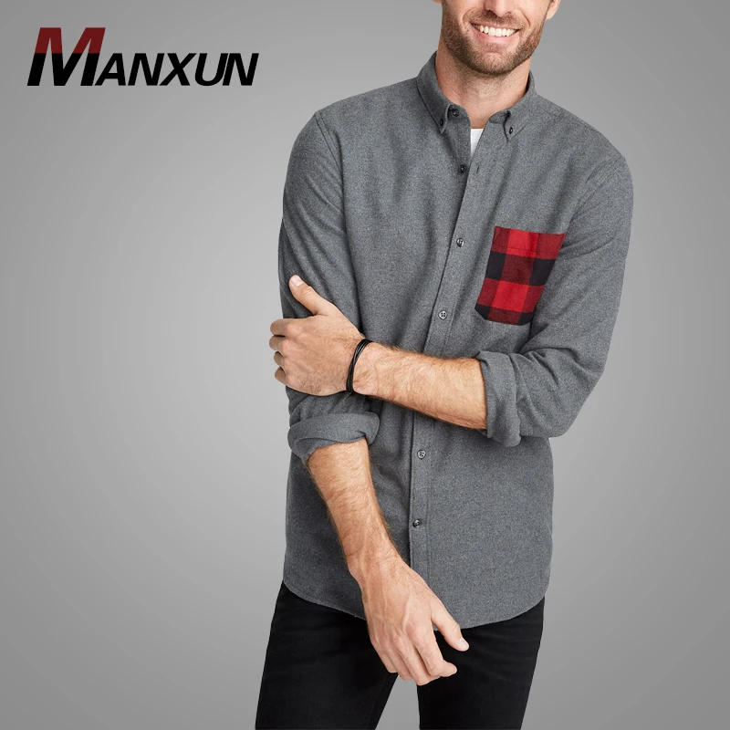 2018 New Arrival Fashion Men Plain Shirt High Quality Customised Logo Men Shirt Cheap China Wholesale Clothing